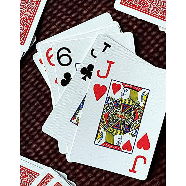 Bicycle Playing Cards Jumbo Index 12 Pack Red Blue Walmart
