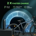 thumbnail image 2 of Electric Bike for Adults 96KM, 26" Portable Ebike 500W 32KM/H, Electric Mountain Bicycle with 10.4Ah Removable Battery, Shimano 35-Speed, Lockable Suspensions for Trail City Commuting, 2 of 4