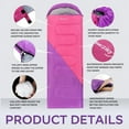 thumbnail image 3 of Tesleader Sleeping Bag for Adults and Kids,Backpacking Sleeping Bag for Cold Weather(Right Zipper), 3 of 7