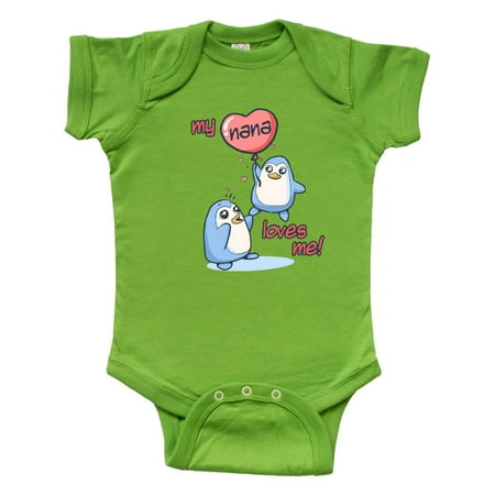 

Inktastic My Nana Loves Me Gift Baby Boy or Baby Girl Bodysuit