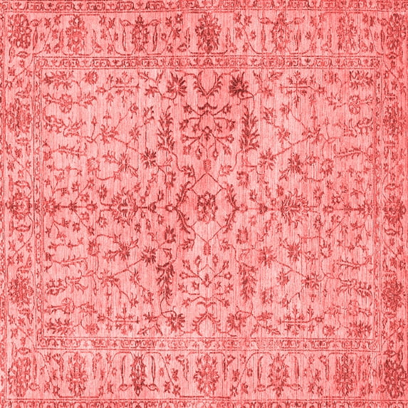 Ahgly Company Indoor Square Persian Red Traditional Area Rugs, 6' Square