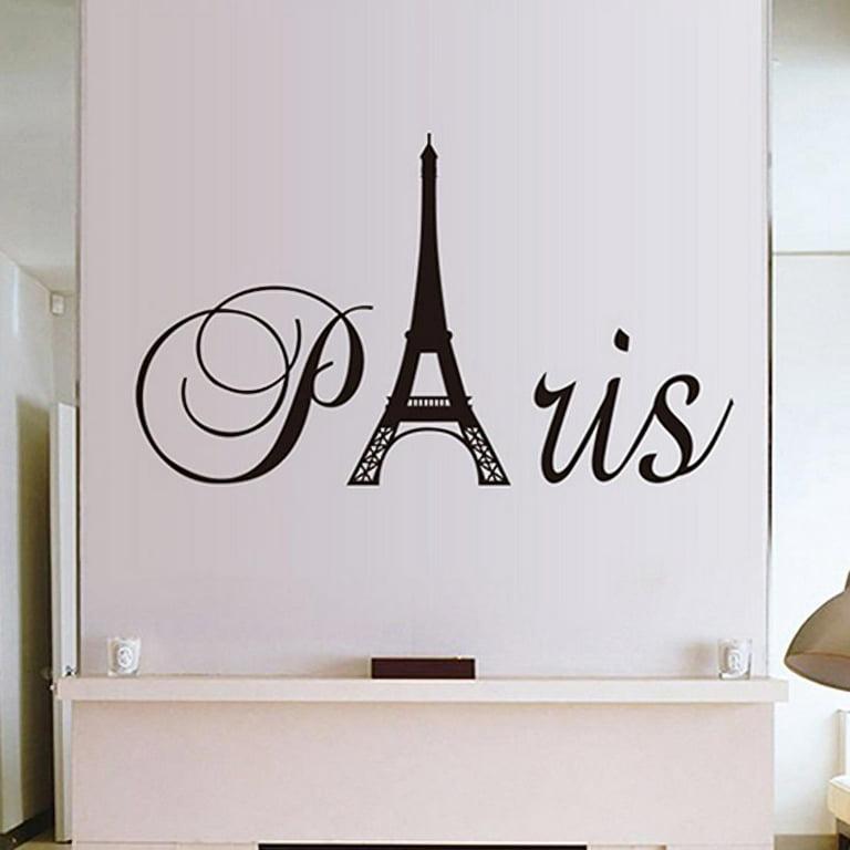 Large Eiffel Tower Wall Decal. Paris France Home Decor. Edge to Edge. item  #OS_MG102