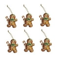 thumbnail image 4 of 5x6 Piezas Colgantes De Hombre De Jengibre Decoración Colgante De Navidad Soledad para Cocina Pared Ventana Estilo B, 4 of 10