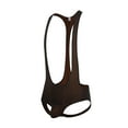 thumbnail image 4 of EOYWHK Mens Jumpsuits Bodycon Jockstrap Breathable Wrestling Singlet U-Back Thong Sleeveless G-string Underwear Leotard Underpants, 4 of 9