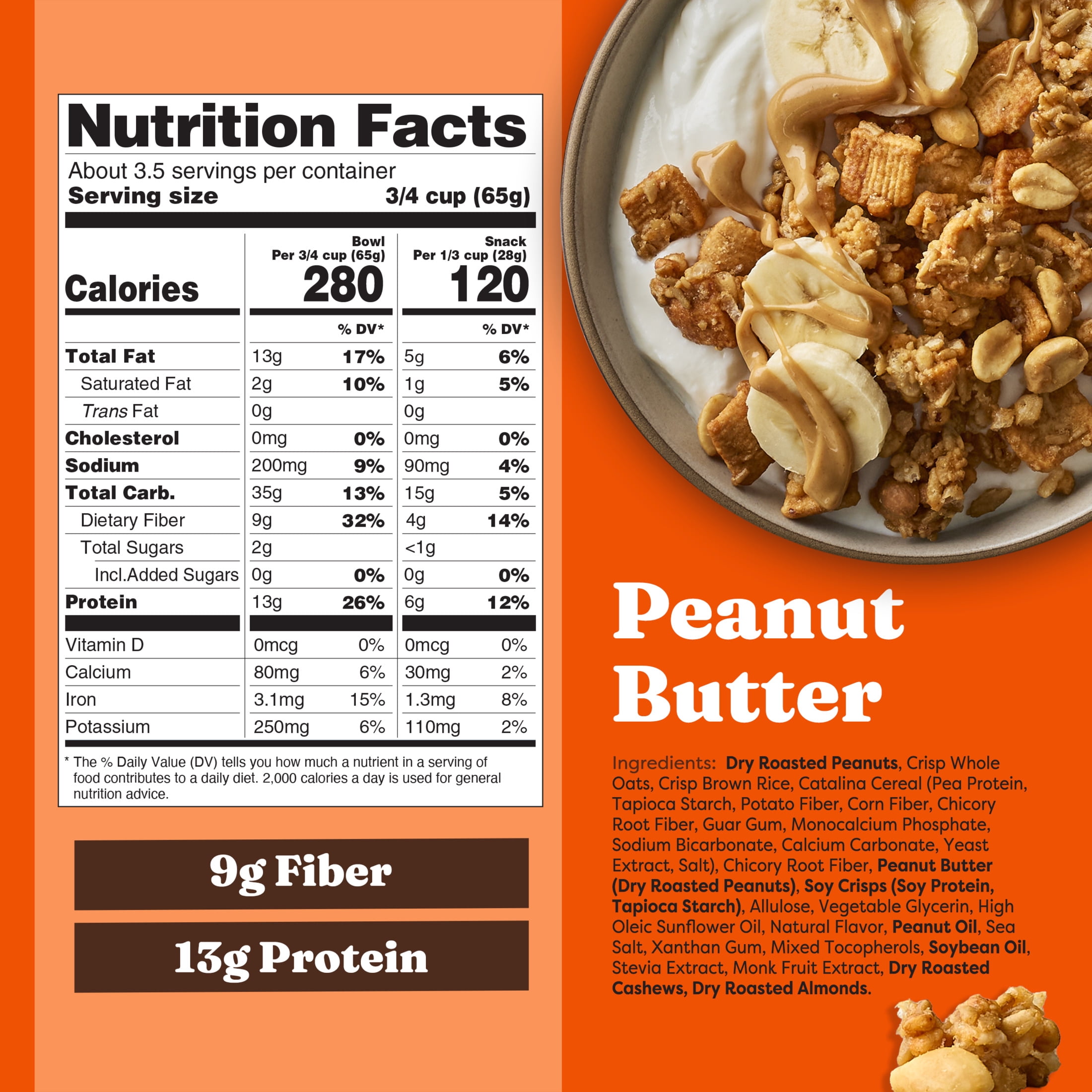 (5 pack) Catalina Crunch Protein Granola, Peanut Butter, 8 oz