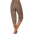 thumbnail image 5 of Mlzmgr Joggers for Women Capris for Women Elastic Waist 3/4 Lenght Pants Yoga Workout Gym Pants S-3XL, 5 of 6