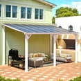 thumbnail image 5 of AECOJOY 8' x 14' Hardtop Gazebo Outdoor Aluminum Pergola ​For Garden, Patio, Backyard-​White, 5 of 10