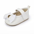 thumbnail image 2 of Yoyauz Baby Girl Mary Jane Shoes Anti Slip Rubber Sole Ballet Slippers Princess Dress Wedding Shoes Newborn Kids Shoes Toddler Shoes（0-12 Month）, 2 of 9
