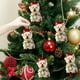 thumbnail image 4 of Fasiaou 3 Counts Acrylic 2D Christmas Tree Ornaments Hanging Decorations for Home Holiday Party Gifts Festive Car Mirror Decor with Angel Designs Lightweight Durable Holiday Decor, 4 of 6