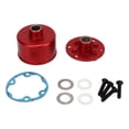 thumbnail image 2 of Ensemble de Boîtiers Diff, Boîtier de Remplacement Rouge en Alliage d'Aluminium Léger Haute Pression Robuste pour Voiture RC 3S 4S 1/10, 2 of 8