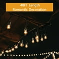 thumbnail image 2 of Costway 48FT LED Outdoor Waterproof Commercial Grade Patio Globe String Lights Bulbs, 2 of 10