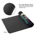 thumbnail image 6 of DouZhe Large Mouse Pad, Vintage Skull Flower Rose Non-Slip Waterproof Rubber Keyboard Office Desk Pads Mousepad, 29.5 x 15.8 inches 3mm Thick, 6 of 7