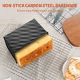 thumbnail image 5 of Vesteel Pullman Loaf Pan with Lid, 1 Pound Dough Capacity Carbon Steel Pan with Dough Scraper & Silicone Brush, 5 of 7