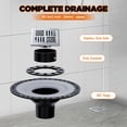 thumbnail image 5 of Jocisland Shower Curb Kit with Complete Shower Kit- Tray, 48" x 72" Tray, Center Outlet Position, 5 of 9