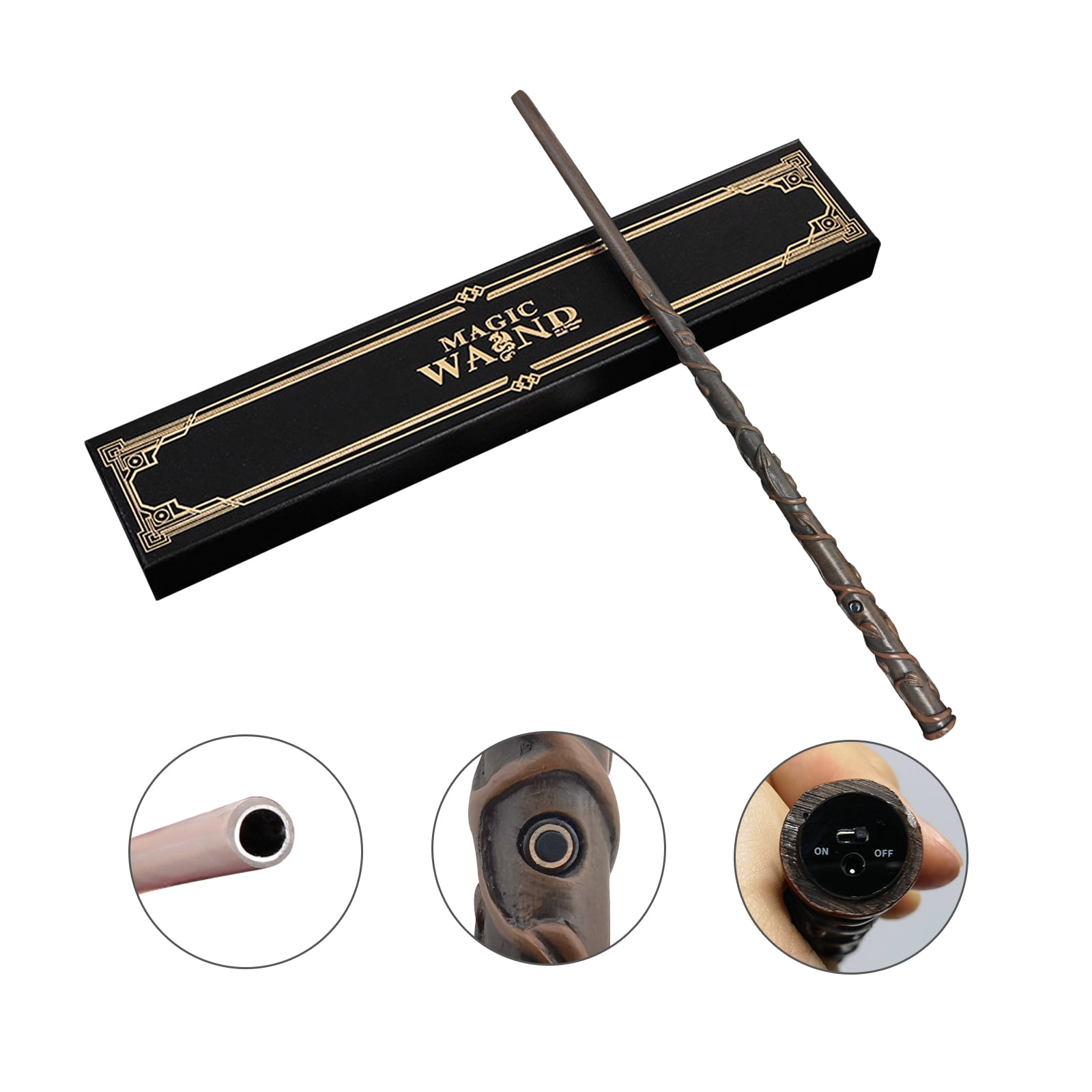 Fireball Shooting Magic Wand Halloween Incendio Wands Cosplay Costume Accessories for Birthday Party Gift