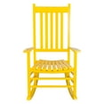 thumbnail image 3 of Shine Company Vermont Outdoor Wood Porch Rocking Chair Set of 2, Dark Green, Weather Resistant Finish, 3 of 4