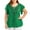Green, variant on WIZUTIZ Plus Size Tops for Women Sales Plus Size Elegant Summer-Beach Tops Ladies Casual V-Neck Tee Work Out Short Sleeve Athletic T-shirt Basic Cotton Blend Tshirts Trendy Solid Blouse Bl