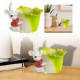 thumbnail image 1 of TIELUTT Mignon Pot de Fleurs en Résine en Forme de Lapin pour Plantes Succulentes, Intérieur, Auto-Arrosage, Rond, en Silicone, 4, 1 of 5