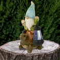thumbnail image 2 of Northlight 12.5" Solar LED Lighted Gnome and Turtle Outdoor Garden Statue, 2 of 5