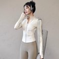 thumbnail image 4 of Quick-Drying Sports Jacket Yoga Top with Long Sleeve and Zipper, 4 of 4