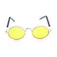 thumbnail image 4 of BESTYASH 2Ud Gafas Para Mascotas Decorativas Color Amarillo Material De Metal, 4 of 7