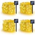 thumbnail image 1 of Guirnalda de luces solares TW SHINE, blanco cálido, 160 pies, 480 LED, paquete de 4, 1 of 7