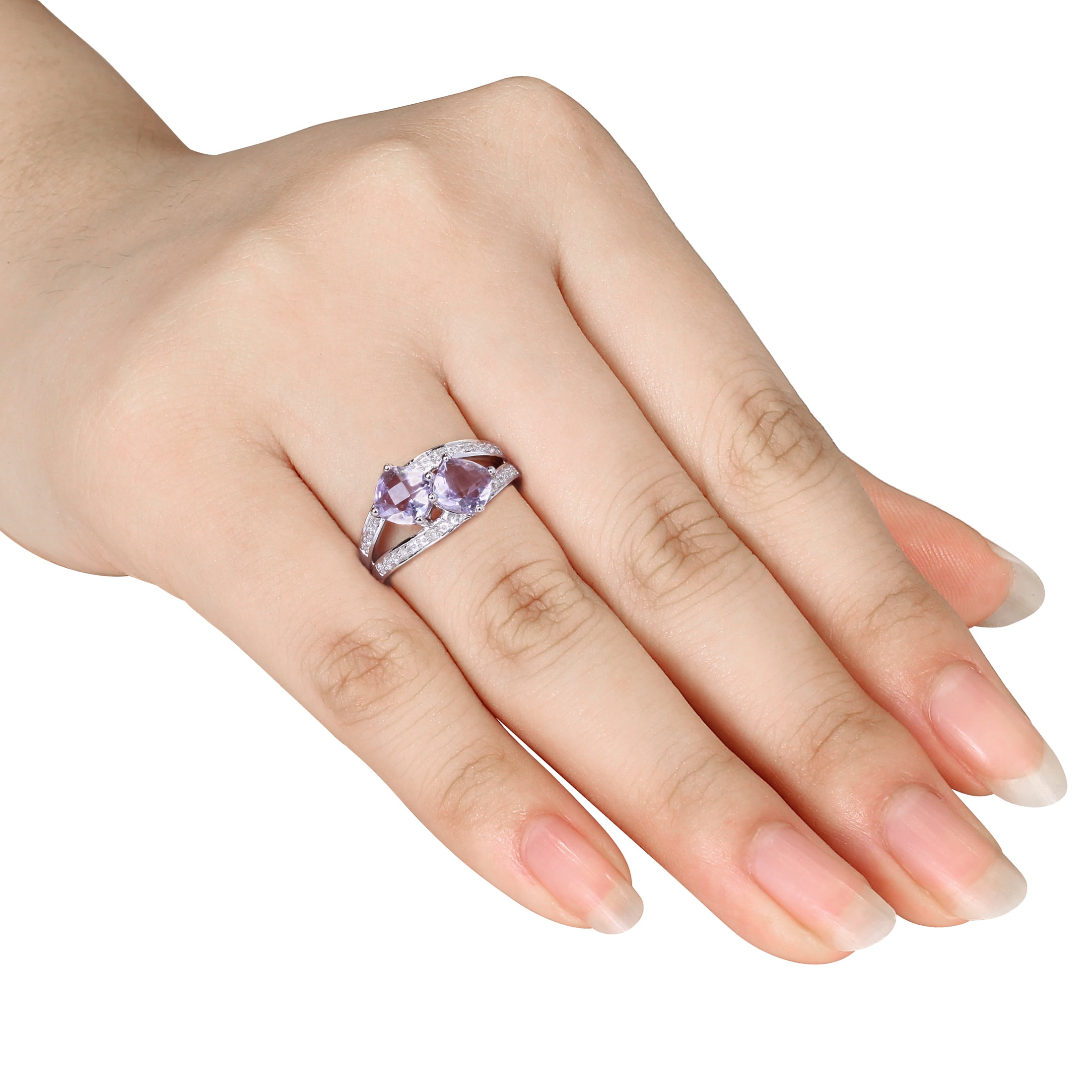 Everly Women's Amethyst Sterling Silver Ring