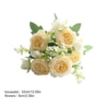 thumbnail image 2 of Artificial Peony Bouquet, Silk Flowers for Wedding Centerpiece, Faux Peony Arrangement for Home Table Vase Decor, Fake Flowers for Bridal Bouquet Party Decoration, 2 of 3