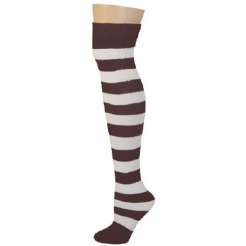 AJ’s - Striped Socks - Brown/White - Walmart.com - Walmart.com