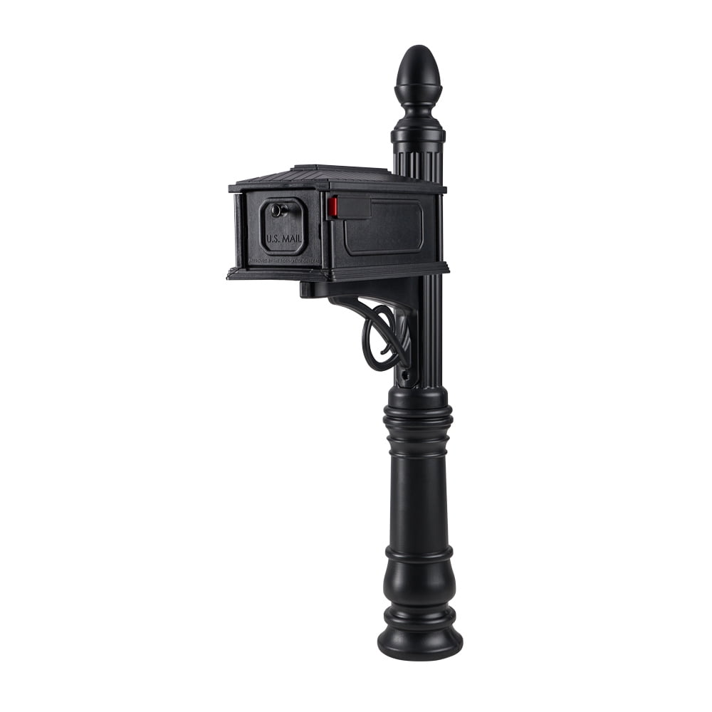 Gibraltar Mailboxes Stratford MediumRust-Proof Plastic All-in-One Mailbox and Post Combo,... by Solar Group Inc.