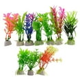 Ludlz 10/20PCS Artificial Aquarium Plants, Fish Tank Decorations, ( 10