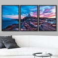 thumbnail image 2 of wall26 Framed Canvas Print Wall Art Set Pastel Sunset Ocean Seaside Cottage Nature Wilderness Photography Realism Decorative Landscape Colorful for Living Room, Bedroom, Office - 24"x36"x3, 2 of 5