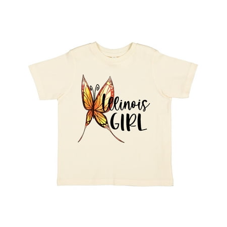 

Inktastic Illinois Girl- Butterfly Gift Toddler Toddler Girl T-Shirt