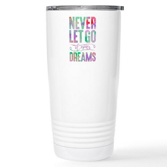 CafePress - Never Let Go Stainless Steel Travel Mug - Insulated Stainless Steel Travel Tumbler 20 oz.