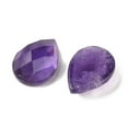 thumbnail image 2 of Natural Amethyst Cabochons Teardrop Faceted Grade A 18x13x5mm DIY, 2 of 3