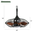 thumbnail image 6 of Sofucor 20-Inch Weatherproof Outdoor Ceiling Fan with Black Finish, LED Light, and Remote Control, 6 of 14