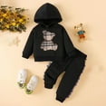 thumbnail image 2 of Zshosam Toddler Hoodie and Jogger Set Boys Tracksuit Pullover Hoodie Jogging Pants Set 2 Pieces Sweatsuit pullover hoodie sweatpants Size 2T 3T,(Black 2-3 Years), 2 of 8