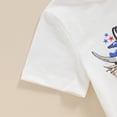 thumbnail image 6 of Okbabeha Kids Boys 4th of july Shorts Set,Short Sleeve Stars Stripes Print Shirt+Elastic Waist Shorts fourth of July Outfit, 6 of 7