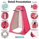 thumbnail image 5 of Carpa de ducha privada Aosion, plegable, impermeable, rosa, 193 x 102 cm, 5 of 6