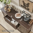 thumbnail image 4 of SinCiDo Multipurpose Farmhouse Sideboard with 2 Drawers, Wood Brown, 4 of 6