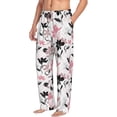 thumbnail image 6 of Honiee Lilies Flowers for men - a sleek fusion of Straight Pajama Pants, versatile Lounge Pants, and cozy Sleepwear, all rolled into one-Large, 6 of 6