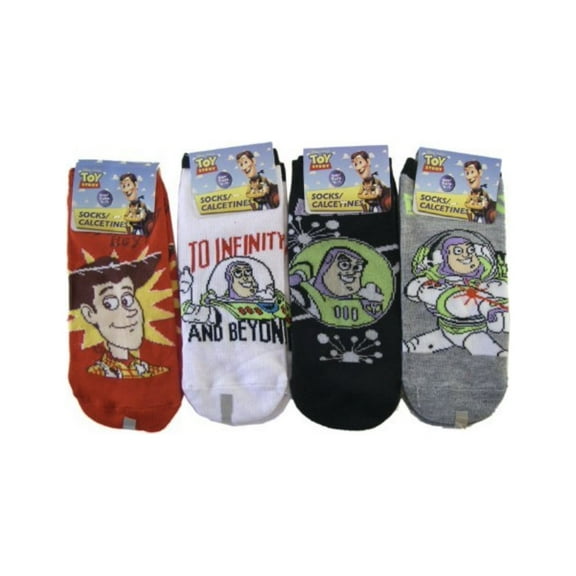 12 Pairs Disney Toy Story Socks (Size 4-6) - Buzz Woody Kids socks