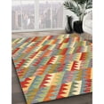 thumbnail image 2 of Ahgly Company Indoor Rectangle Contemporary Brownish Green Southwestern Area Rugs, 2' x 4', 2 of 6