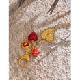 thumbnail image 3 of Llavero charm para bolso Mchic corazón dorado con dijes en resina, 3 of 6