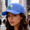 thumbnail image 5 of CFMIURAN Adjustable Dad Hat, Hand Embroidered Flower Design Baseball Cap, 5 of 5