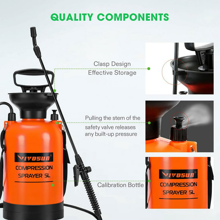 Pump Sprayer Car Detailing | 2l Handheld Pressurized Hand Pump Sprayer -  Water Sprayer for Plants, Pump Sprayer, Garden Sprayer, Extension Pole