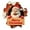 A, variant on Funny Santa Claus Break Through Wall 3D Sticker for Christmas Holiday Home Decor Removable PVC Art B