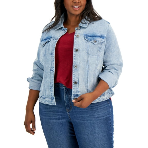 Plus Size Basic Denim Jacket Mint Condition 14W