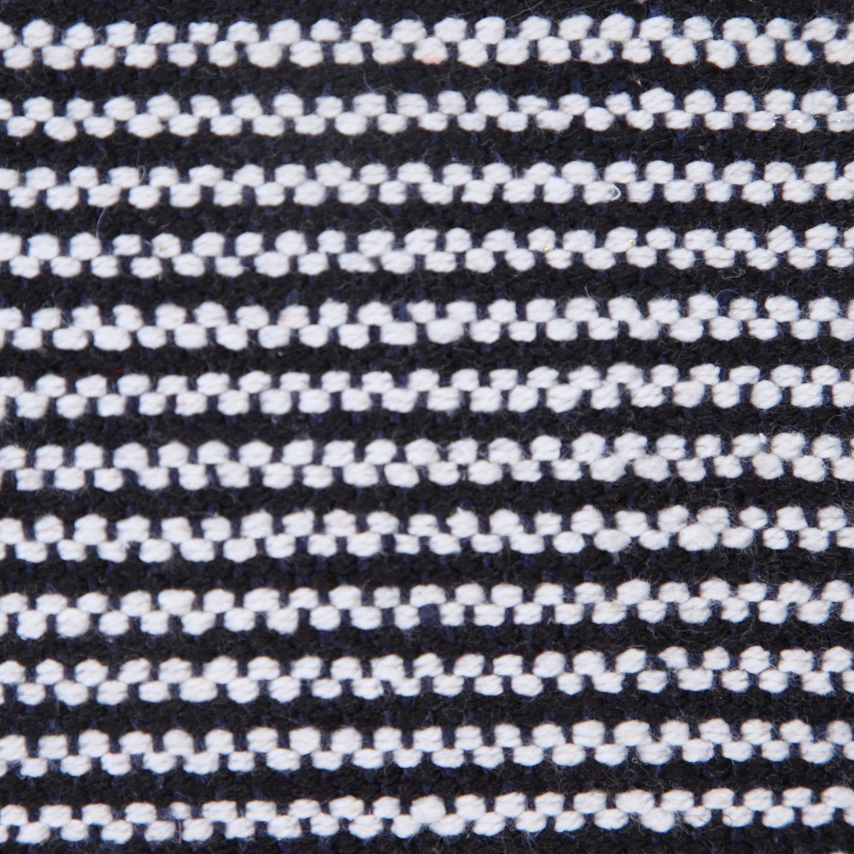 Ox Bay 20" x 20" Hand-Woven Blue/ White Stripe Organic Cotton Pillow Cover