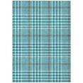 thumbnail image 2 of Addison Rugs Chantille Indoor/Outdoor Transitional Geometric, Abstract Teal Washable Rectangle Rug, 5' x 7'6", 2 of 6